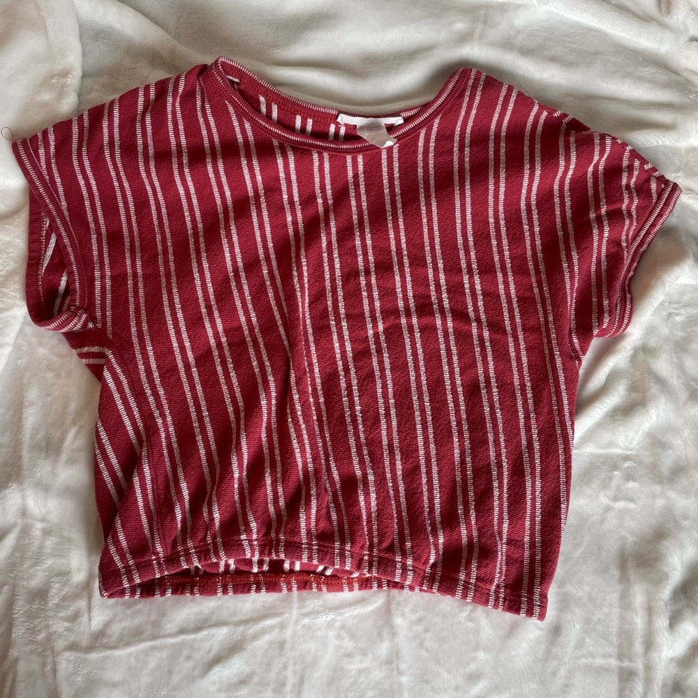 Red boho shirt